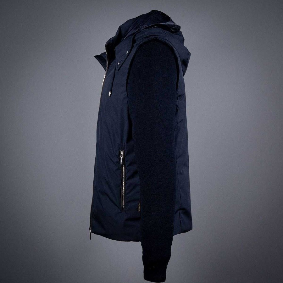 Outerwear MOORER  | Evan-Stp Summer Bimat Jacket Blu